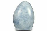 Polished, Free-Standing Blue Calcite - Madagascar #290326-1